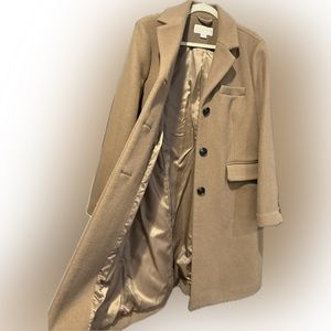 Beautiful TAN MICHAEL KORS wool blend coat L